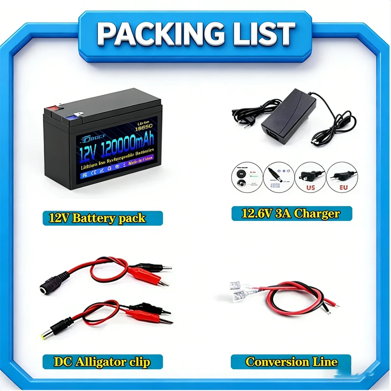 

️️2026 upgraded version of lithium iron phosphate sales champion lithium battery 12V 120Ahh portable rechargeable battery️️