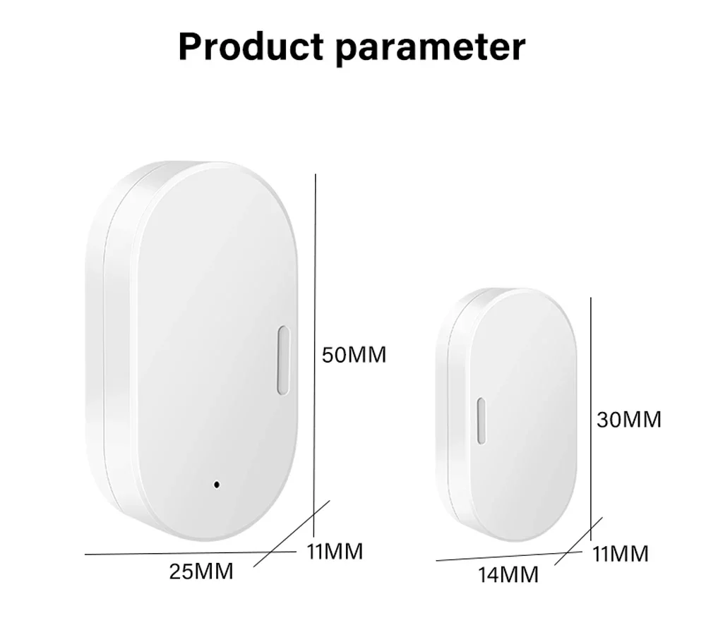 Picture 3: Tuya ZigBee Smart Door Window Sensor Door Open Closed Detectors Smart Home Security Protection Alarm System for Alexa Google