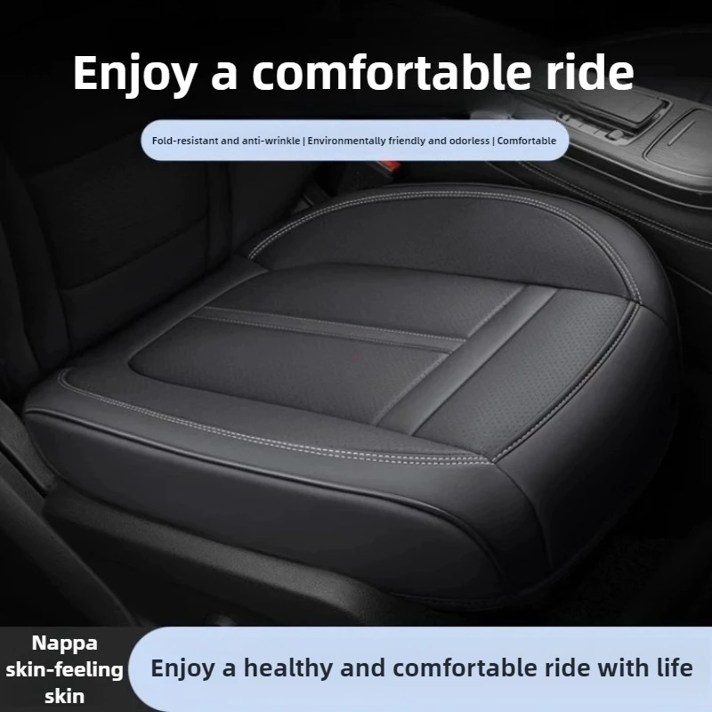 Autositzbezug Nappa PU Leder Full Surround Anti-Rutsch Autositz Schutzmatte Vordersitzkissen Universal Innenzubehör