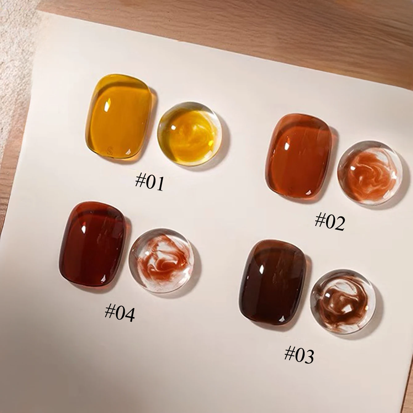 10ML 1-8 Uds 2025 Otoño Invierno gran oferta rojo Maillard concha de tortuga ámbar gelatina esmalte de uñas para uso en salón de uñas de Navidad