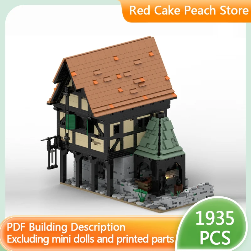 

Конструктор City Street View Model MOC: Средневековая Армейская Казарма, Модульная Технология, Подарки для Детей, Игрушки для Сборки