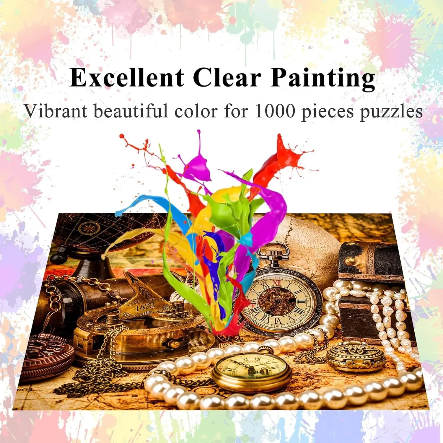 Treasures Puzzle in legno 120/300/500/520/1000/1314 pezzi per sala giochi Camera da letto Soggiorno Decorazioni per feste Gioco di sfida familiare