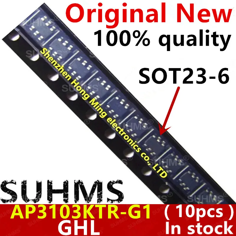(10 piezas) 100% nuevo Chipset AP3103KTR-G1 AP3103KTR AP3103 GHL SOT23-6