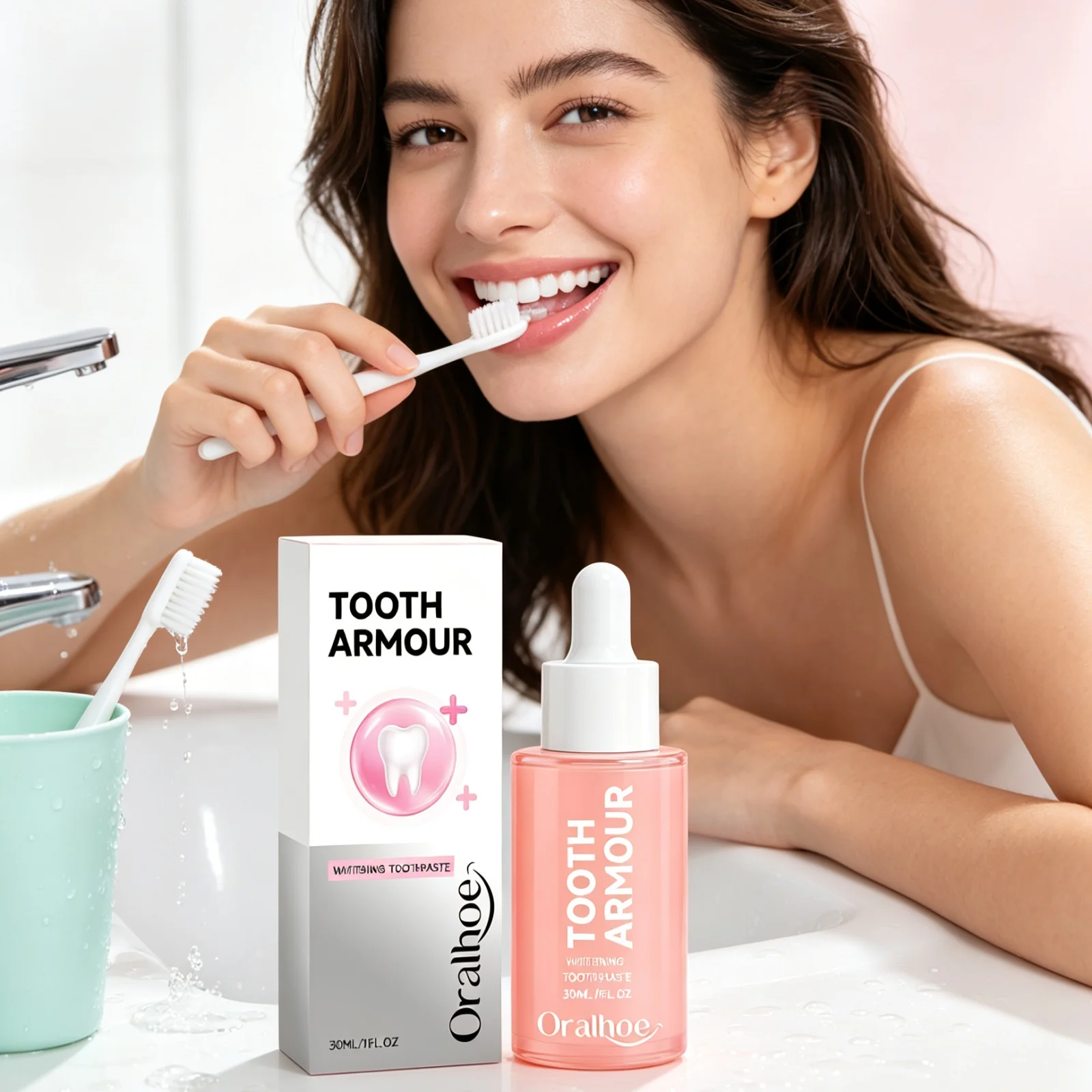 Teeth Brightening Serum Repair Enamel Reduce Sensitivity Soothing Tooth Soreness Freshens Breath Drops Oral Care Essence Liquid