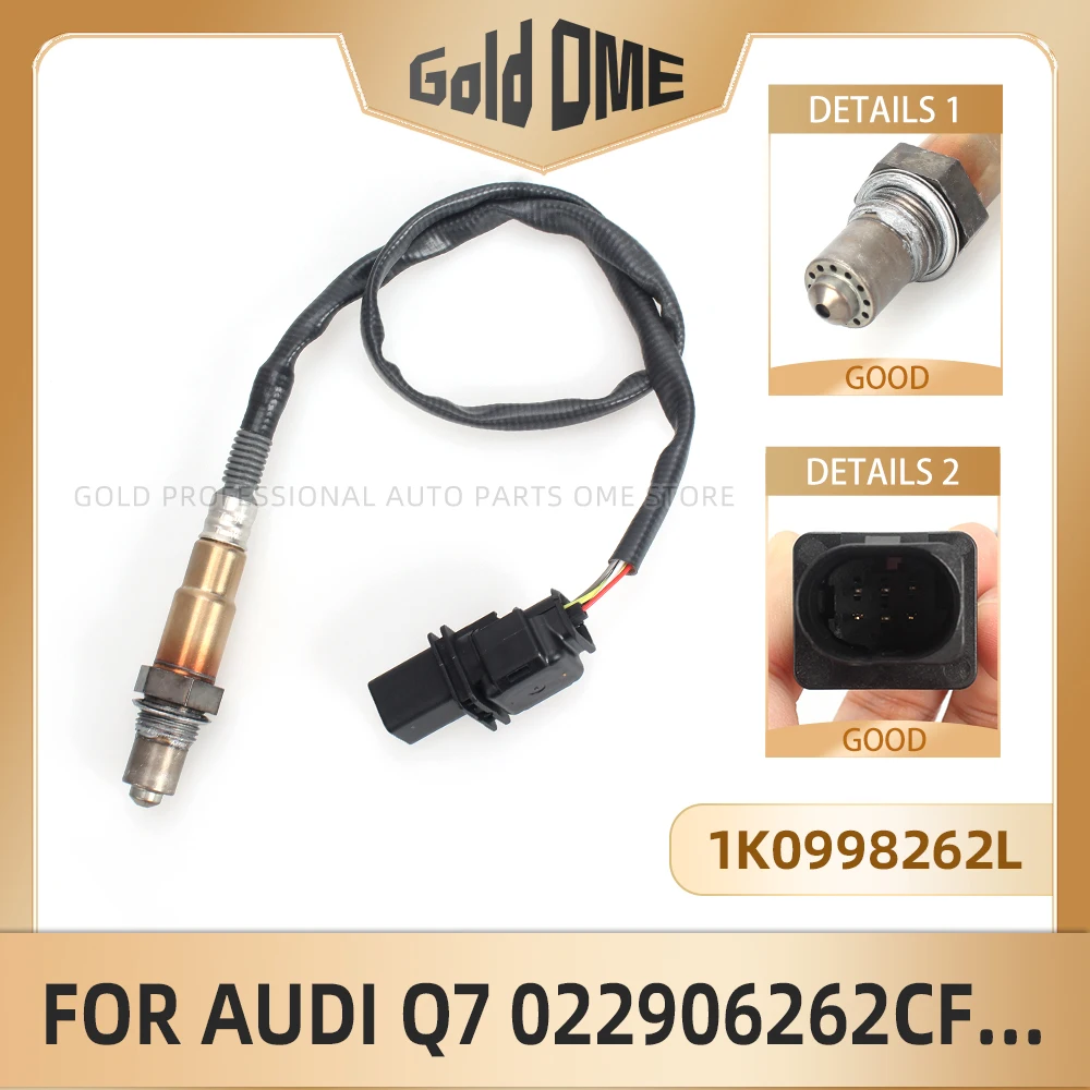 Górny czujnik tlenu 1K 0998262 L 0258017178   Do VW Passat Golf Audi A3 A4 A5 A6 A8 Q5 Q7 Skoda Fabia Octavia Seat Leon Ibiza