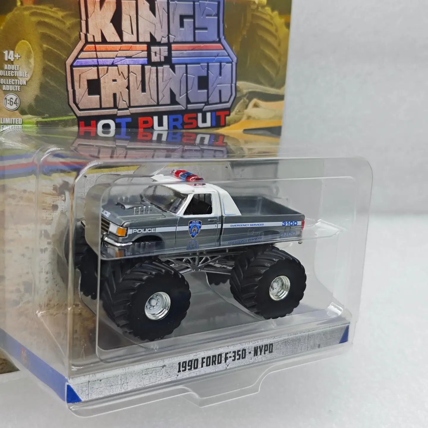 

GreenLight 1:64 Kings of Crunch 1990 F-350 NYPD сплав мини-модель автомобиля украшение орнамент игрушка в подарок