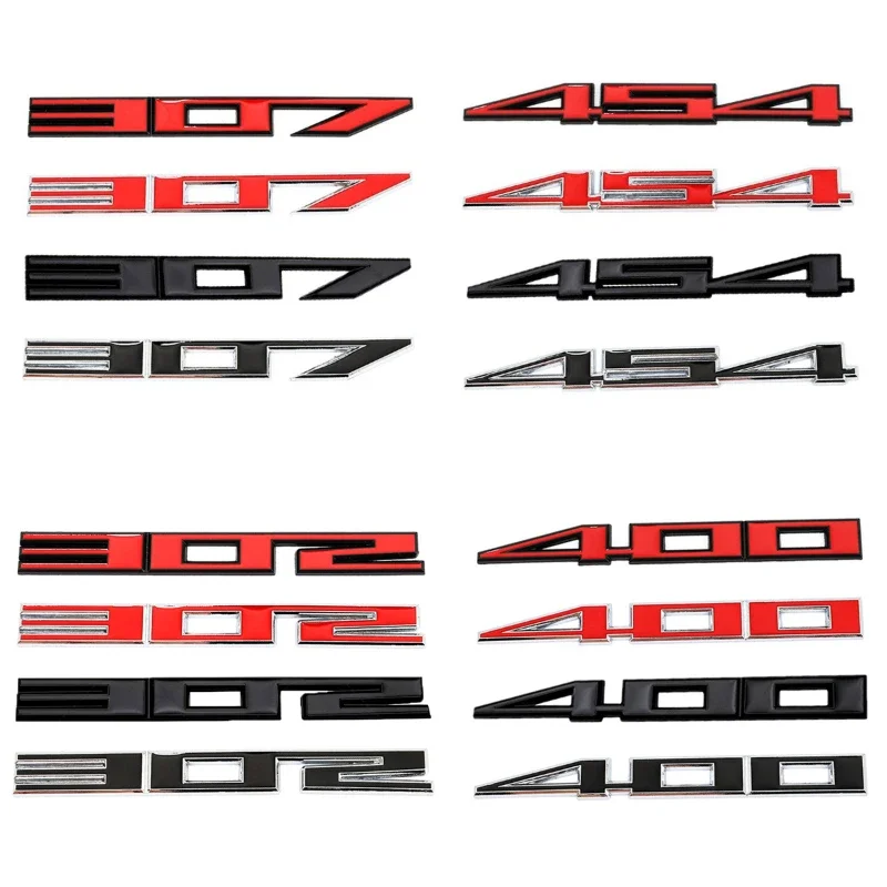 Araba Gövde Harfler Amblem Etiket Çamurluk Rozeti Chevrolet 302 305 307 327 350 400 427 454 Aveo Cruze Malibu Captiva Optra Trax