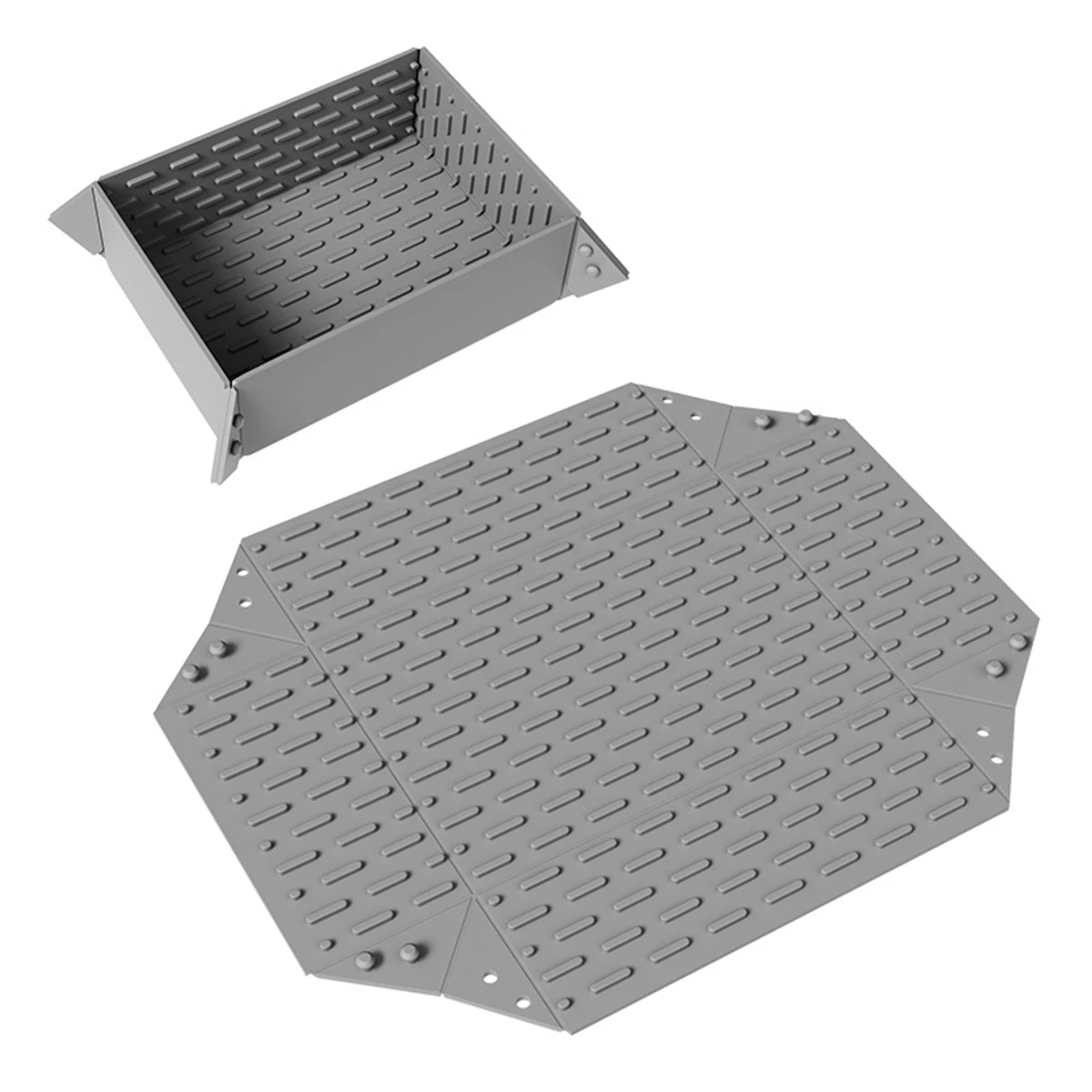 

1pcs Foldable Silicone Dish Drying Mat Sink Pad Heat Resistant Pot Holder Storage Box Kitchen Drain Mat ﻿
