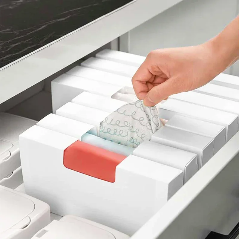 Creative Plastic Bag Storage Box Drawer Organizer Garbage Bag Dispenser For Kitchen Bathroom Wall Hanging Storage Container Boxs