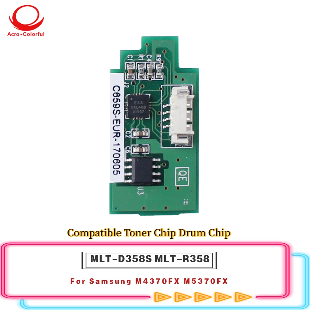 30K Compatible MLT-D358S Toner Chip Apply to Samsung M4370FX M5370FX Laser Printer Cartridge Refill