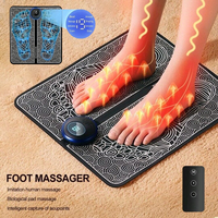 Electric EMS Foot Massage Pad Foot Massage Pad Feet Simulator Patch Stimulator Massager 8 Massage Modes & 19 Levels Intensity