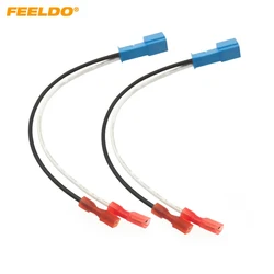 Adaptadores de chicote de fios para alto-falante estéreo de carro, 2 pinos, para bmw, modelos universais/mini, substituição de alto-falante, cabos de fiação