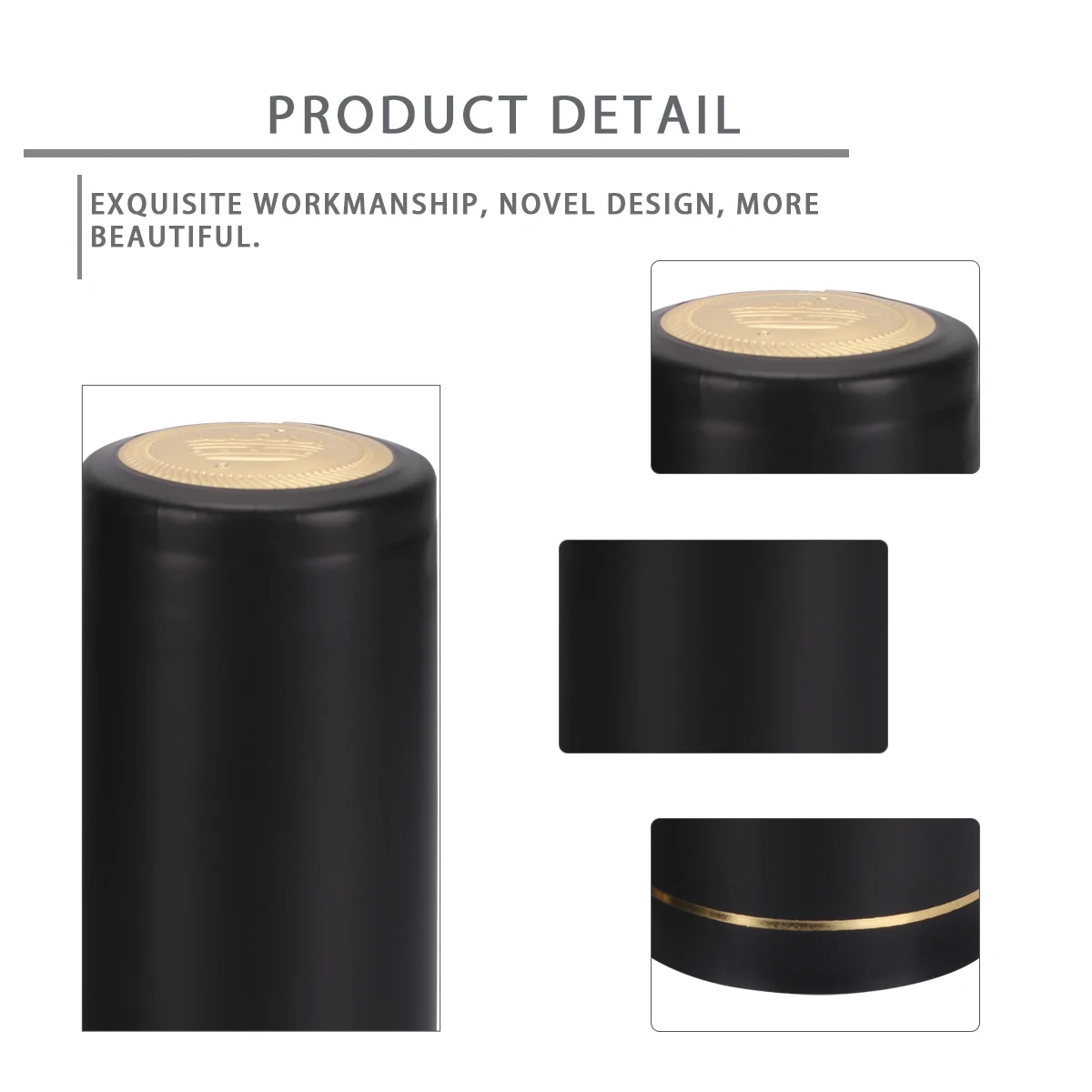 

50pcs Red Bottle Caps 30mm Mouth Size Environmental Sealing Film Heat Shrink Cap Fits Closely Without Gaps