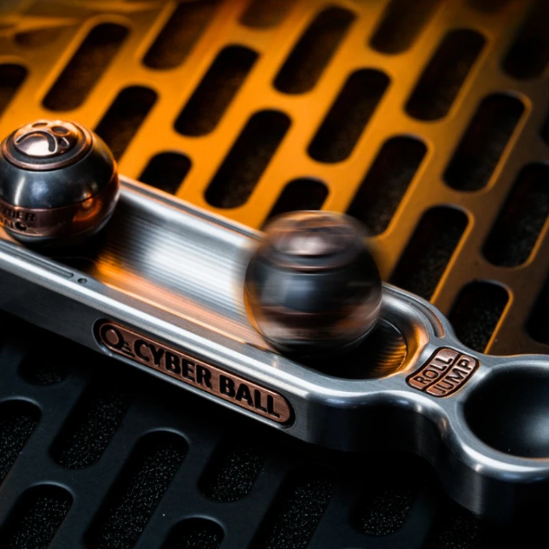 Jouets en métal Dz Cyber Ball rebond Push Slider Fidget jouet perle Spinner nouveau Design Original limite élastique Edc Gadgets Fidget jouets