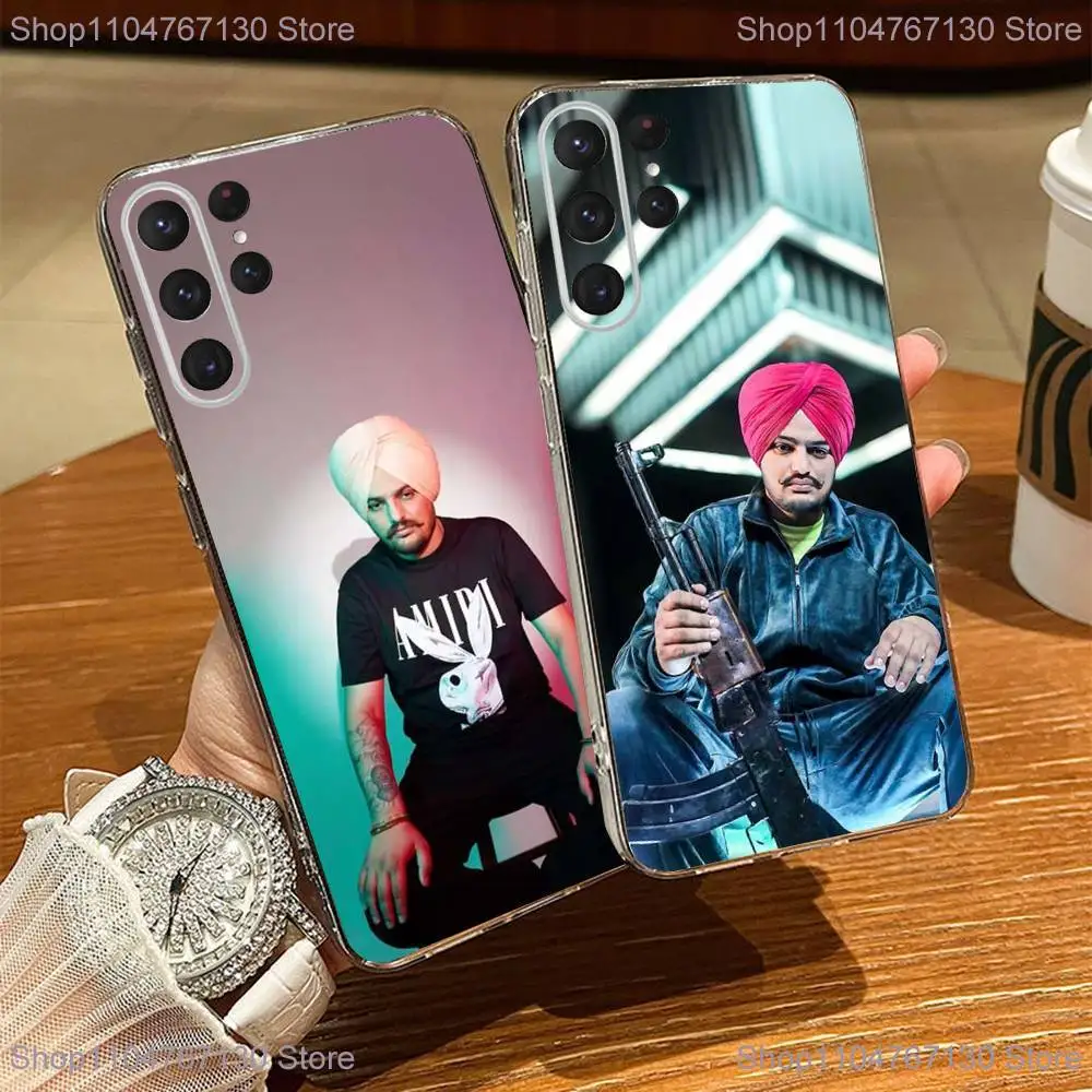 

Rapper S-Sidhu Moose Walas Phone Case For Samsung S24,30,21,22,23,20 FE,lite,PIus,Ultra,5G,Note,9,10 Transparent Cover