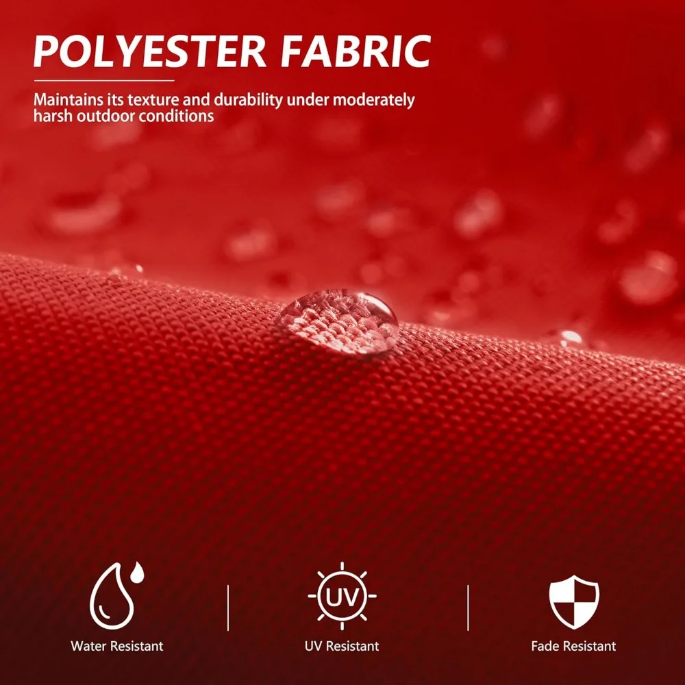 Bantal Kursi Santai Luar Ruangan - 80L x 26W x 4D, Busa Berdensitas Tinggi, Tahan Air dan Perlindungan dari Pudar UV