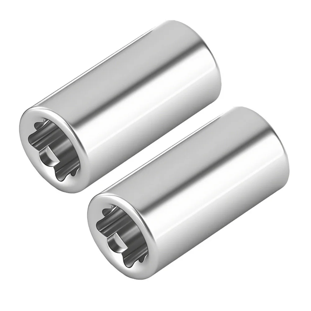 2pcs 1/4 Sleeve Screwdrivers Ratchet Socket Adapter Conversion Head Repair Hand Tool Parts Accessories