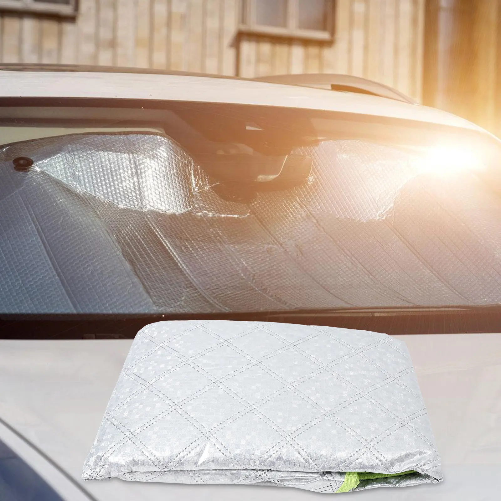 

1Pcs Magnetic Foldable Car Windshield Sun Visor Auto Sun Shield 150x80cm Heat Reflective Shade Foldable Windshield Visor