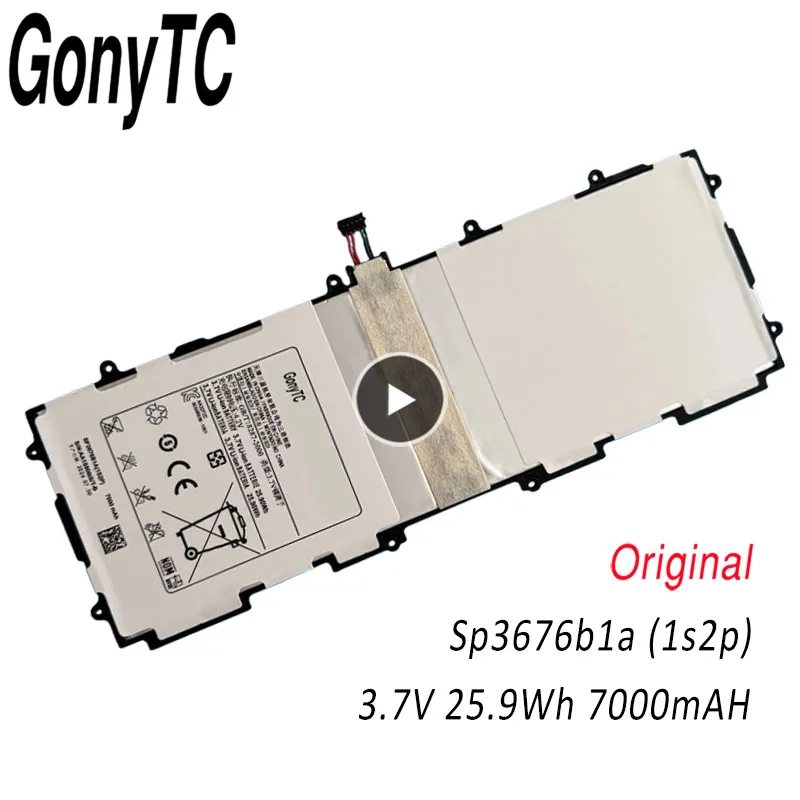 GONYTC batería SP3676B1A 1S2P 7000mAh para Samsung Galaxy Note 10,1 GT N8000 N8010 N8020 GT P7500 P7510 Tab 2 GT P5100 P5110 P512