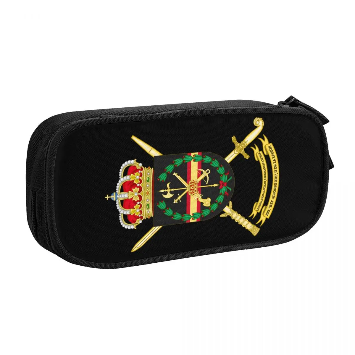 Custom Spanish Legion Cute Pencil Cases Girls Boys Large Storage Spain Coat of Arms Pencil Box Students Stationery