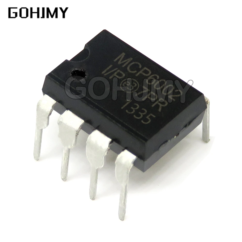 10PCS MCP6002-I/P DIP-8 MCP6004-I/P MCP602-I/P MCP601-I/P MCP602 DIP IC