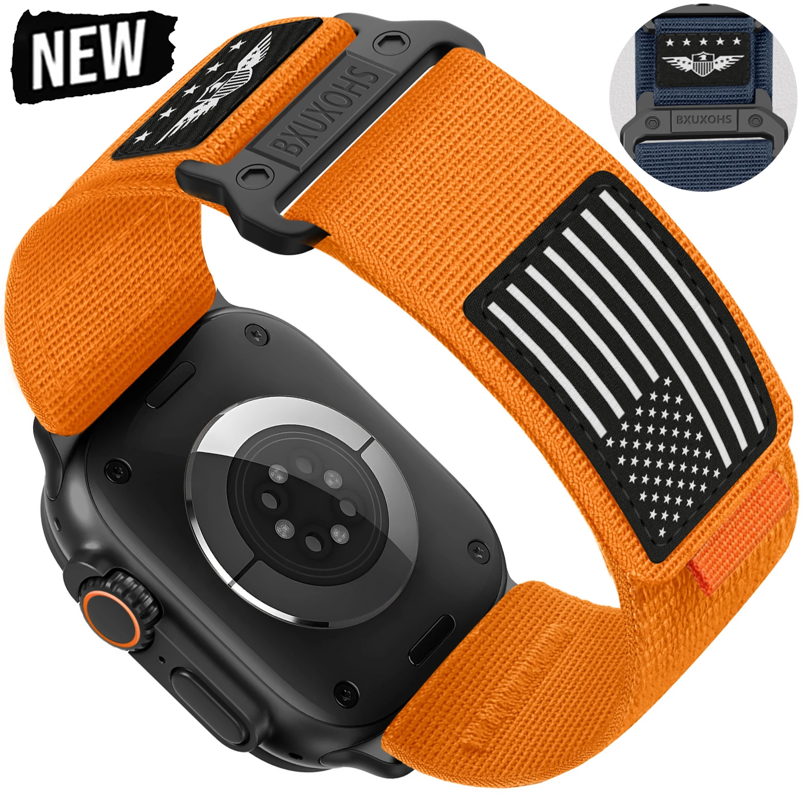 

Strap for Apple watch Ultra 2 band 49mm 46mm 44mm 45mm 42mm 41mm Nylon Trail correa bracelet iWatch Series 9 10 8 7 6 5 4 SE