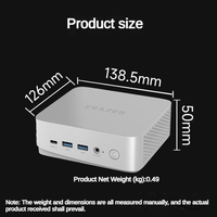 Lenovo Mini Computer Desktop 2025 High-Performance Ecological Business Home Office [Core i3-1215U] 8G+512G/D80 Single Host