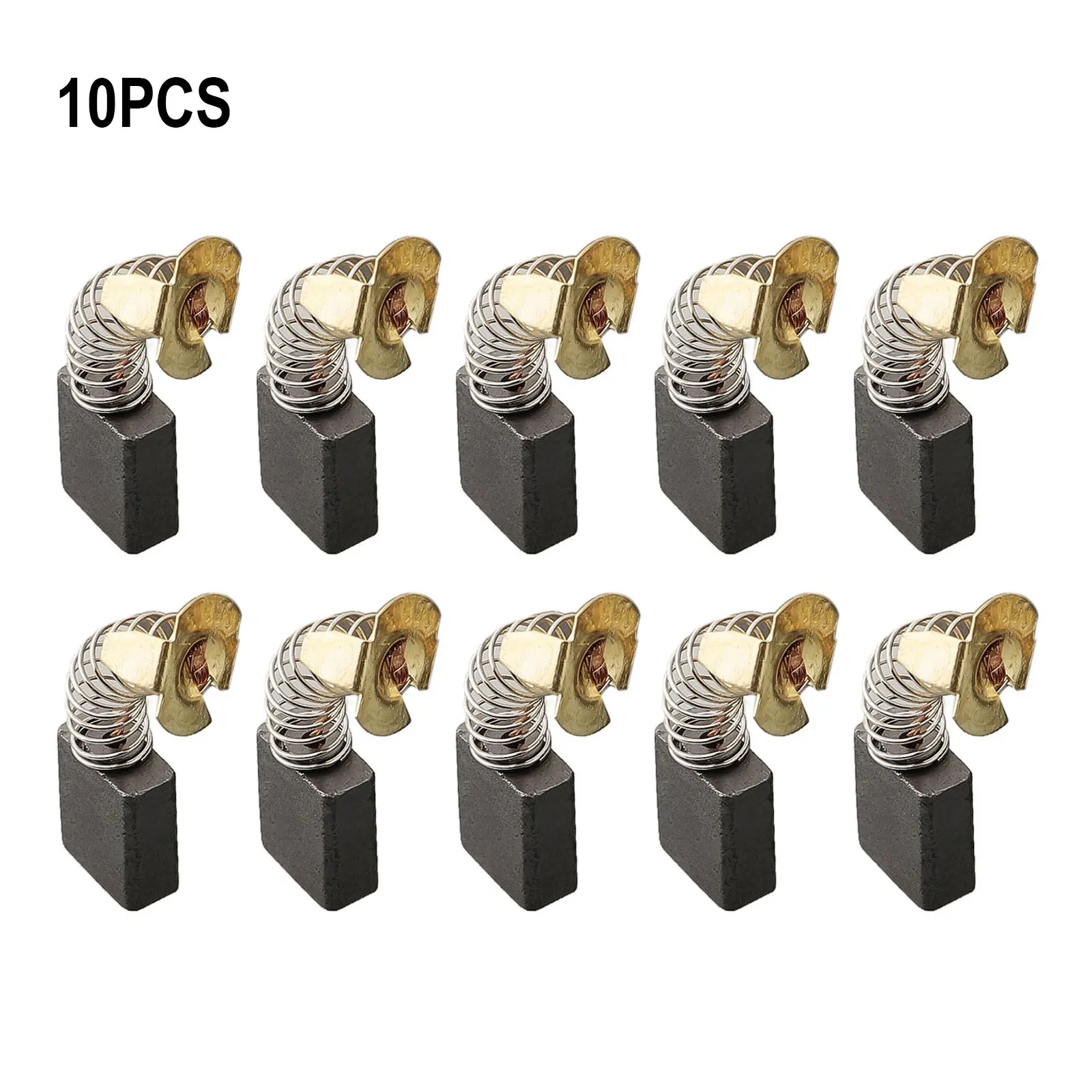 10PCS Carbon Brushes Accessories Black + Gold Circular Saw For 2683 Type Motor Replacement 6.5mmx13.5mmx19.3mm
