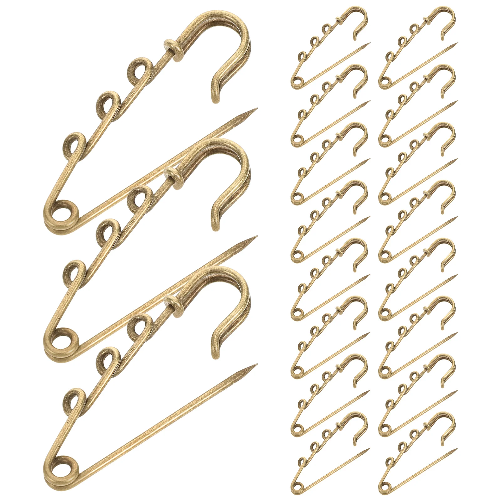 

20pcs 3 hole Safety Long Pins Large Head Dress Making Sewing Scarf Brooch Shawl Blocking Pins Women Sweater DIY Accessories