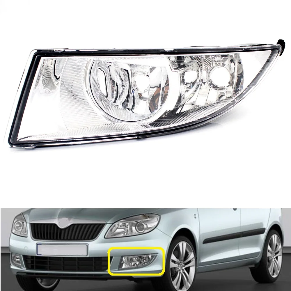 

Car Lights For Skoda Fabia MK2 Facelift Roomser 2011 2012 2013 2014 2015 Car-styling Front Fog Light Lamp Left Side NO Bulbs