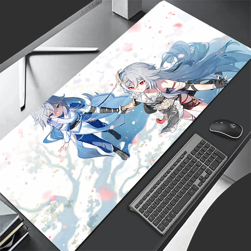 Mousepad Computer Gaming Accessories Cartoon H-honkai Impact 3 Keyboard Pad Office PC Rubber Mouse Pad Decoracion Desk Mouse Mat
