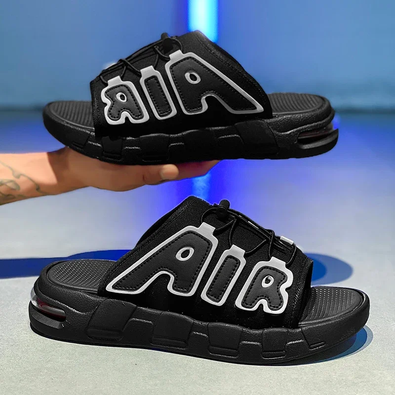 

Slippers for Men Flip Flops Air Cushion Design Slide Man Summer New Soft Non-slip Men's Sports Chanclas Hombre Slippers Men