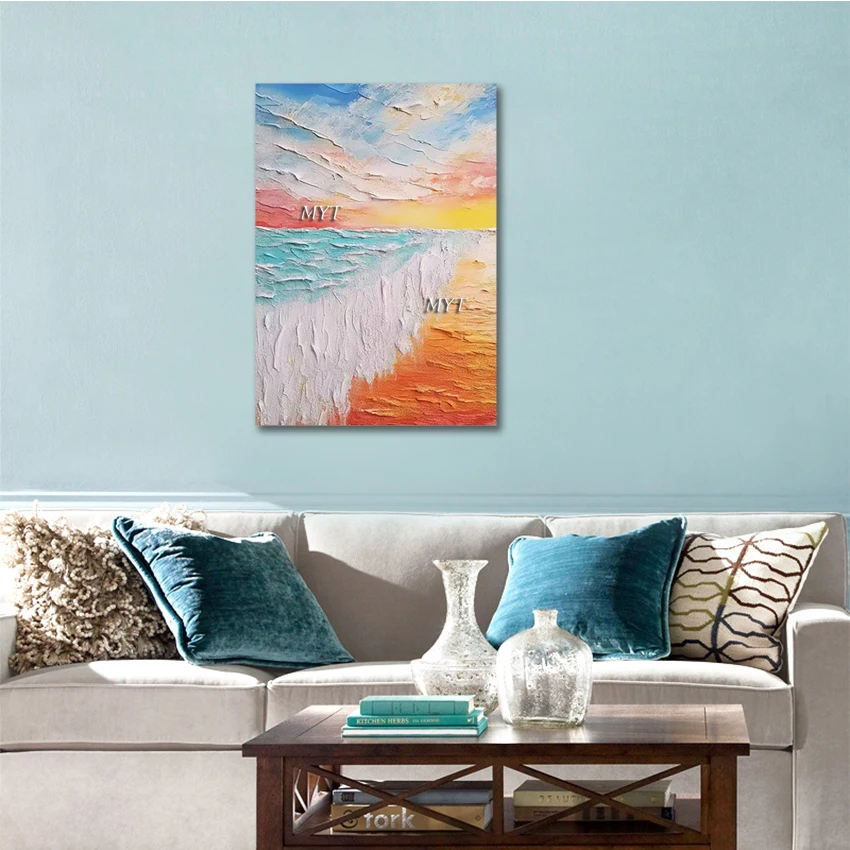 

Картина для декора спальни, Настенное панно с природным пейзажем, Акриловые картины ручной работы, Без рамы, Абстрактное искусство на холсте с использованием шпательного техника