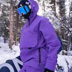 PRIME-traje de esquí para hombre y mujer, conjunto de Sudadera con capucha para Snowbaord, abrigo de esquí Cálido impermeable para exteriores, pantalón, otoño e invierno, 2023