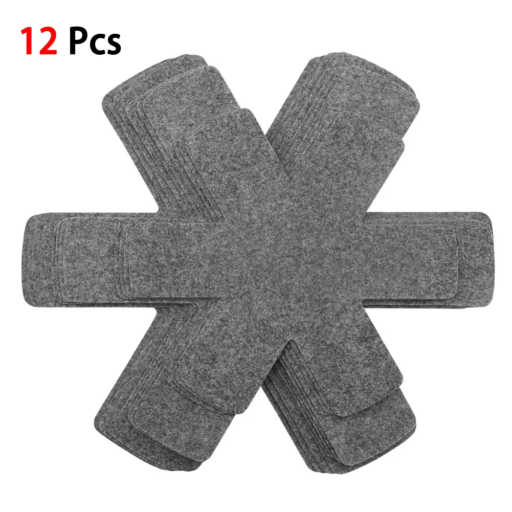 12pcs Pot Pan Protectors Divider Pads to Prevent Scratching Separate Protect Surfaces non-stick pans for Kitchen Cookware Part