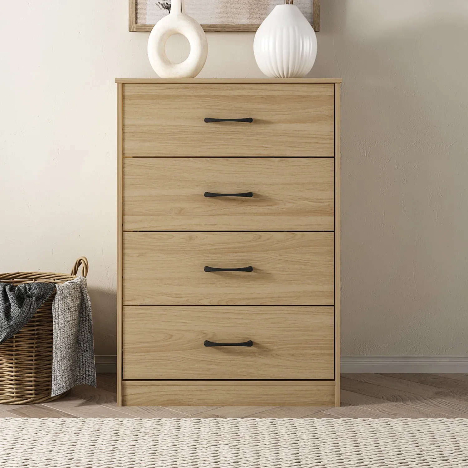 Mainstays Ardent 4 Drawer Dresser, Euro Oak