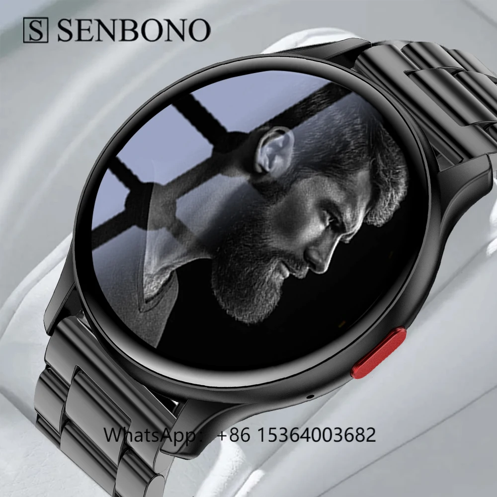

TJXL-SENBONO MAX11 AMOLED Smart Watch Men HD Big Screen Heart Rate Sport Mode Fitness Tracker Waterproof SmartWatch for IOS Andr