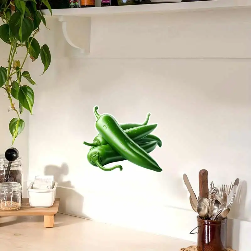 Vegetables Green Peppers Potatoes Pumpkin Sticker Decor Living Room Cabinet Refrigerator Home