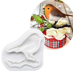 Robin Bird Silicone Mold Fondant Chocolate Sugarcraft Mold Cake Decorating Tools Baking Accessories