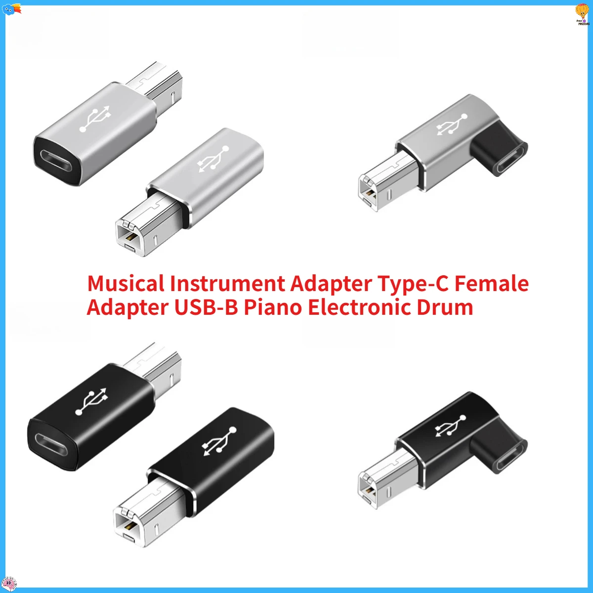 

1PCS Musical Instrument Adapter Type-C Female Adapter USB-B Piano Electronic Drum Printer USB Interface Adapter