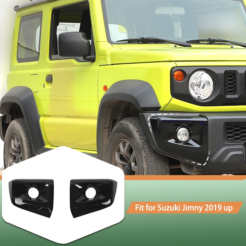 

Автомобильный ABS передний бампер, угловой защитный декоративный чехол, наклейки для Suzuki Jimny 2019, внешние аксессуары для автомобиля