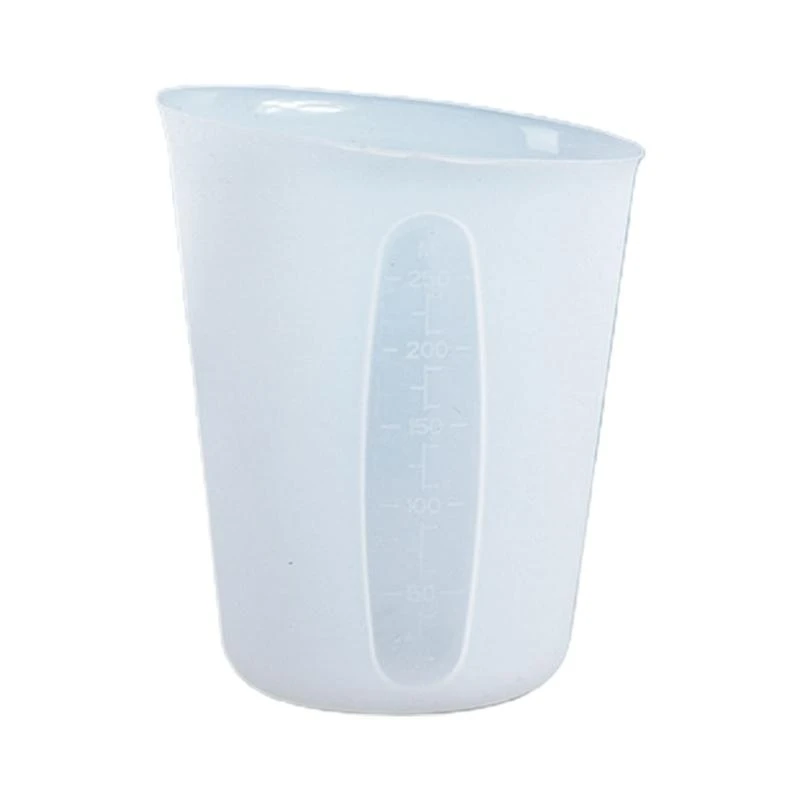 

652F 250ML Resin Cup DIY Crafts Jewelry Silicone Measuring Cup Reusable Mixing Cup with Precise Scale Non-Stick Silicone Cup