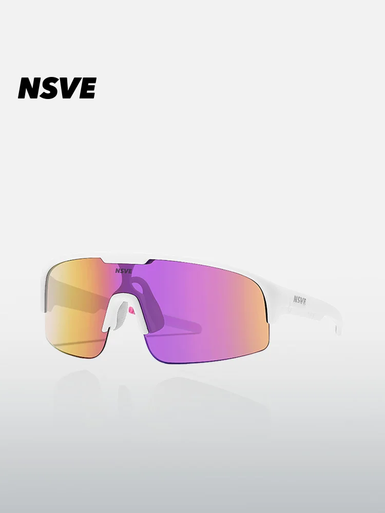NSVE 30020 Youth Semi-Rimless Sports Sunglasses - Lightweight UV400 Protection for Running Cycling Outdoor, Teen Glasses