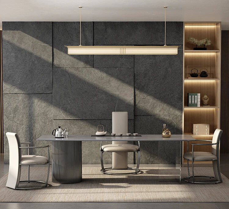 

Современный роскошный и простой многофункциональный акриловый подвесной чайный столик и стул для дома