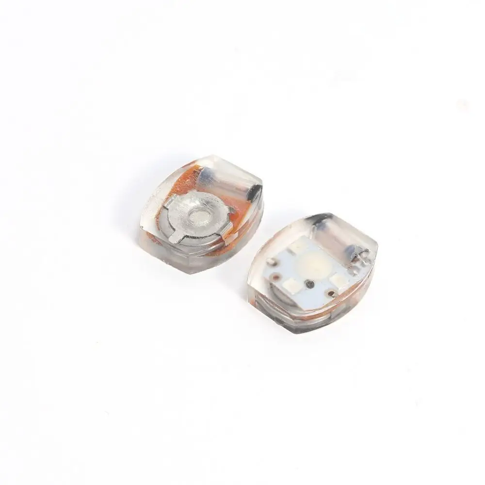 10Pcs Shoe Decoration Plastic LED Shoe Light Miniature Glowing Vibrating Light Luminous Hole Shoes Lamp Woman Men