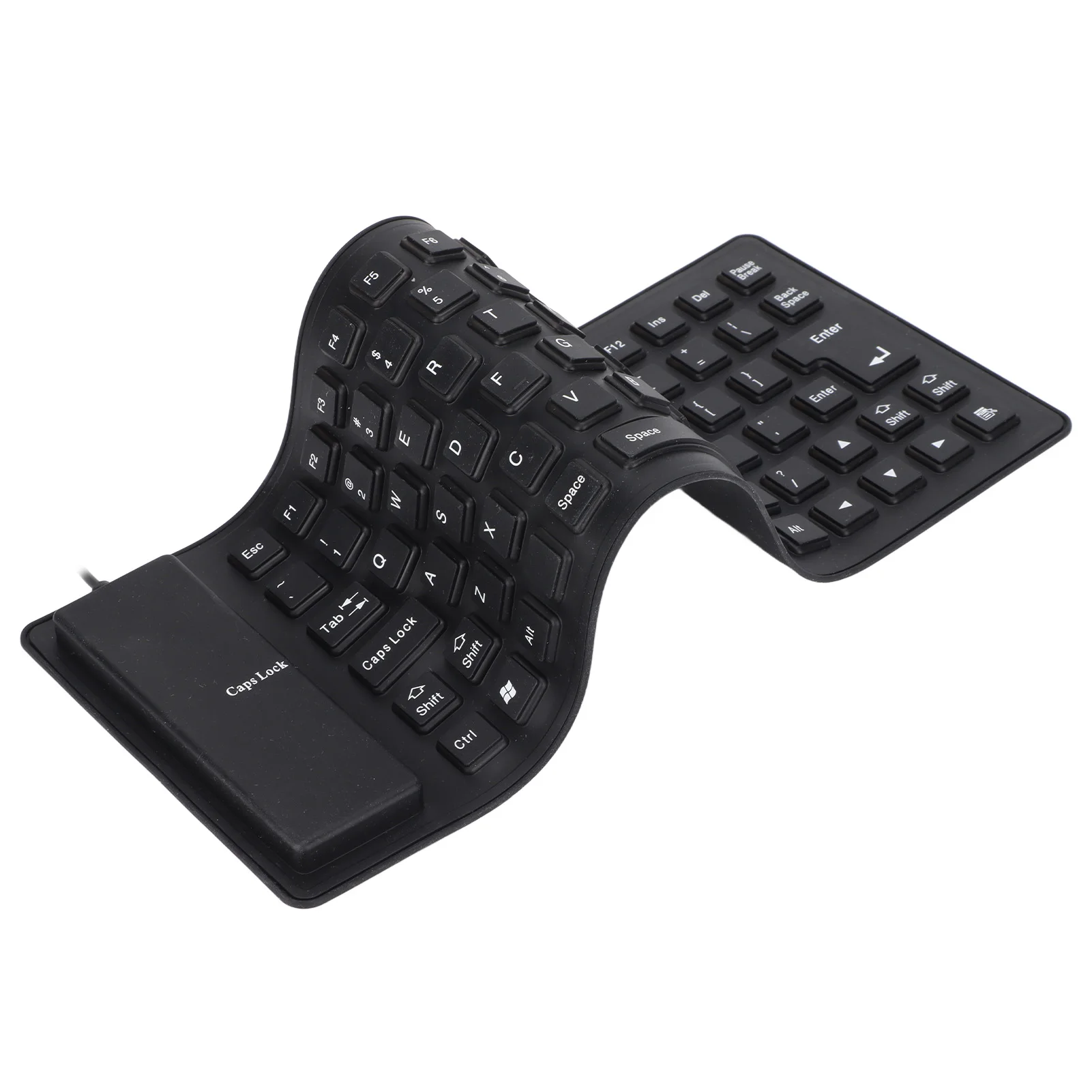 85 Keys Silicone Keyboard Fully Sealed Design Lightweight Portable Silent Soft Comfortable USB Wired Keyboard for PC Laptop