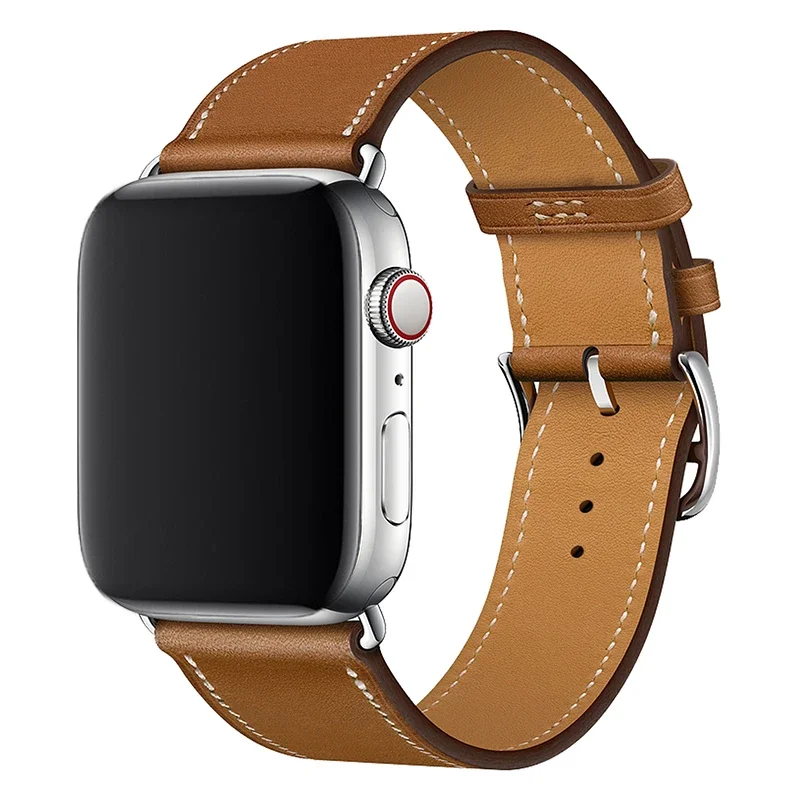 strap for apple watch band 40mm 42mm 44 mm leather Sports loop wrist correa bracelet iwatch seies 7 6 se 5 4 3 45mm 41mm 38mm