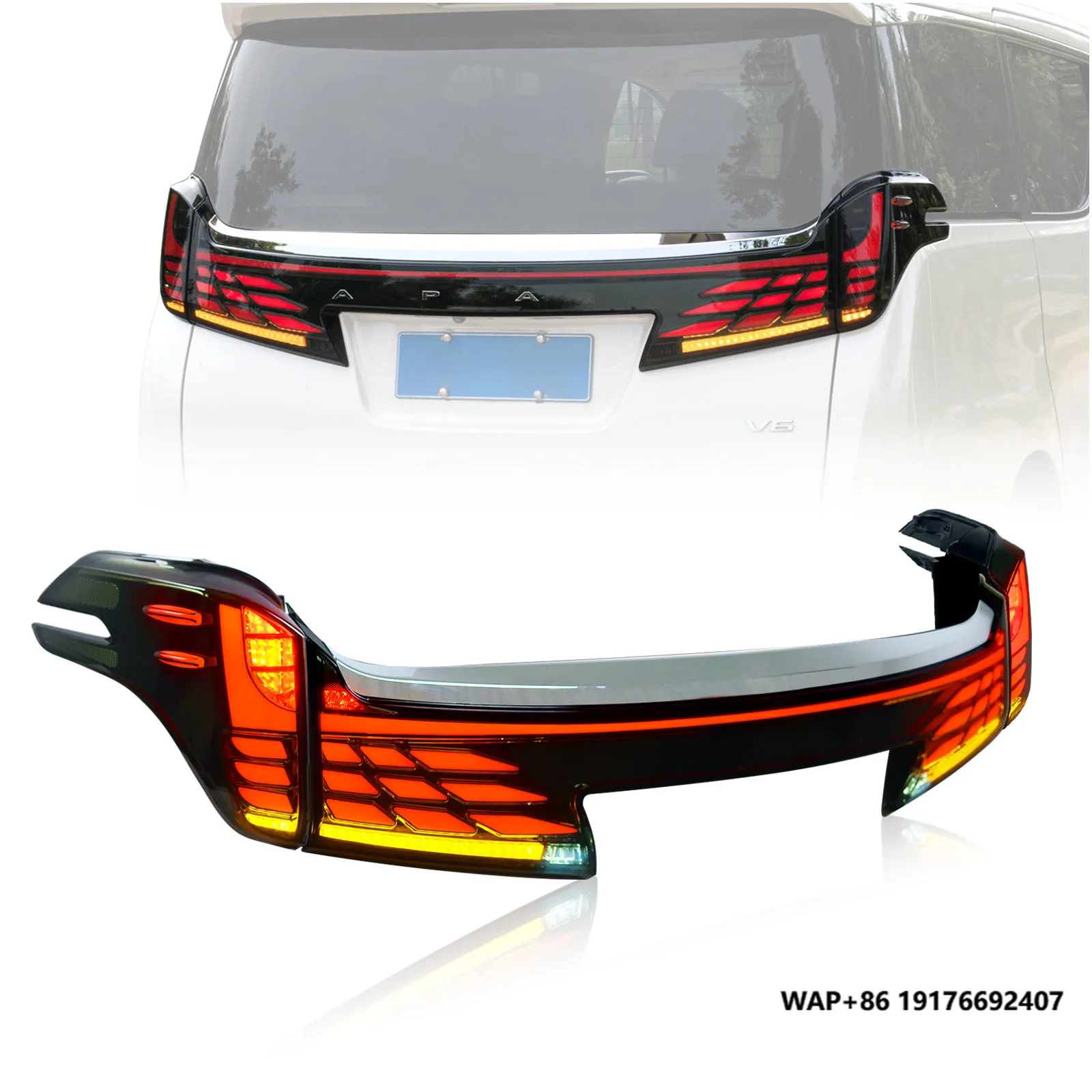 

Tail Lamp for Car Alphard Tail Lights 2015-2023fog Led Tail Lamp Auto Accessories
