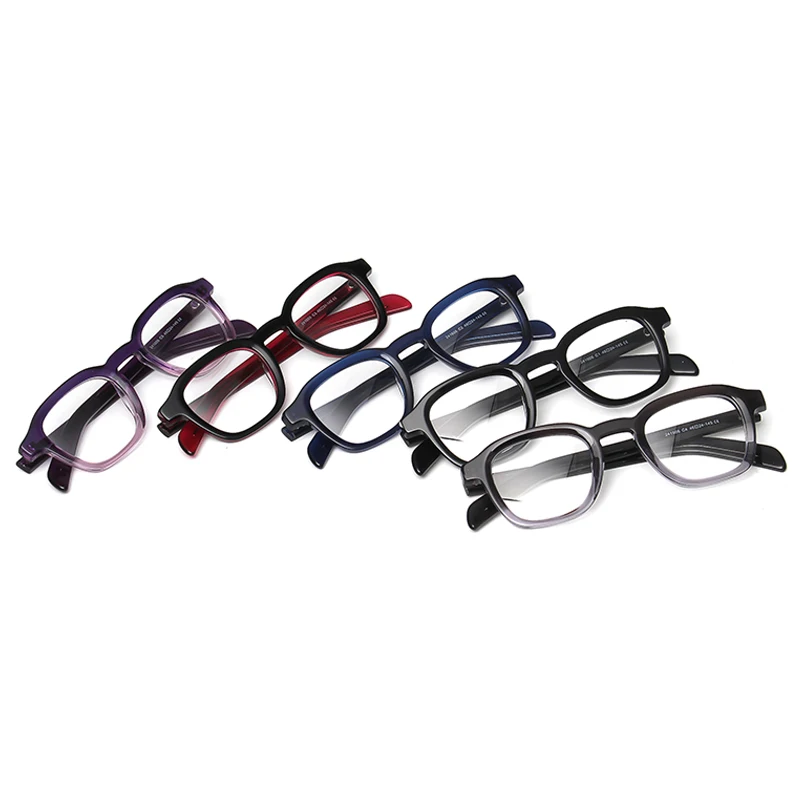 Vintage Square Anti-blue Light Glasses Men Fashion Eyeglasses Design Gradation Board Frame Male Trendy Eyewear Retro Acetate