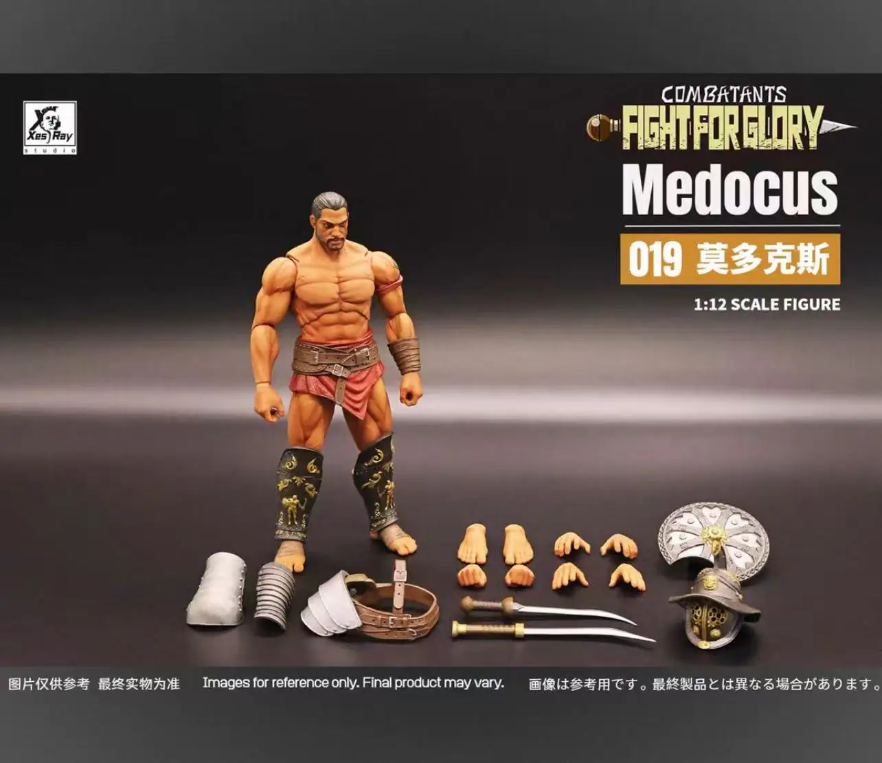 

In stock XesRay Fight For Glory 1/12 Action Figure Combatants Wave 6 Medocus The Thracian Anime Model For Gift